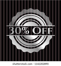 30% Off silver badge or emblem