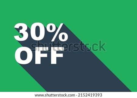 Up To 30% Off sticker on white background Special Offer sale, vector illustration