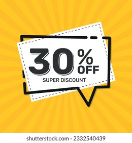 30% OFF. Super Discount. Discount Promotion Special Offer. 20% Discount. Yellow Square Banner Template.