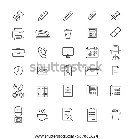 30 Office Tools Icons