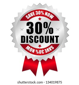 30 percent discount button