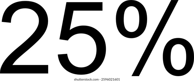 30 Percent Discount Offer Number Typography Style A0804