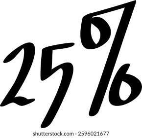 30 Percent Discount Offer Number Typography Style A0709