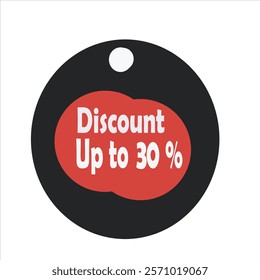 Up to 30 percent discount. Sale offer price sign. Special offer symbol. Save 30 percentages. Discount tag chat protect