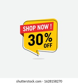 30 percent discount, Sales Vector badges for Labels, percent sale label symbols, Tags, Web Stickers, Discount origami sign banner, Sale and discount labels, Price off tag icon