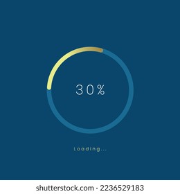 30 percent golden loading bar, gold upload UI,UX premium design bar, gold process symbol, a loading tap menu UI, use for Download progress, web design