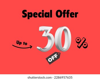up to 30 percent  off