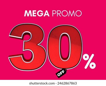 up to 30 percent off, promoción del 30 porciento de descuento