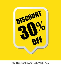 30% percent off. 30% percent discount. sale tags. discount banner and poster design.