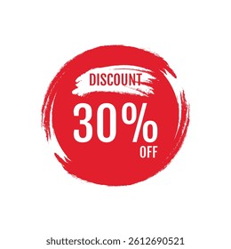 30 Percent Off, Discount Sign Banner or Poster. Special offer price signs