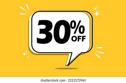 30 percent off floating balloon for offers and promotions