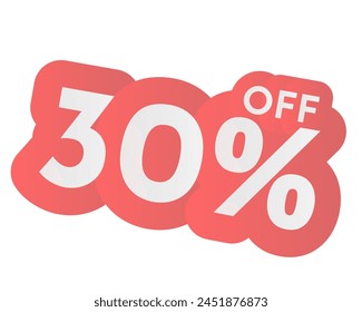 30 percent off sale
3D icon of promotion, sale, discount
Beautiful discount offer