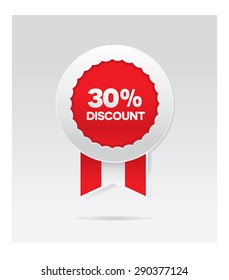 30 percents vector discount badge 