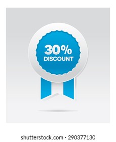 30 percents vector discount badge 