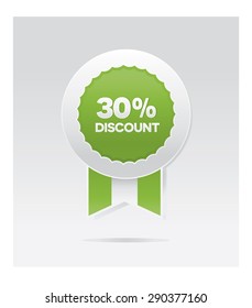 30 percents vector discount badge 