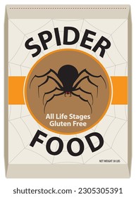 A 30 pound bag of spider food is available for purchase