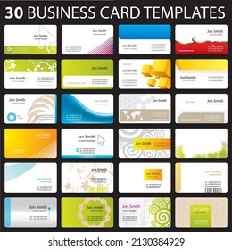 30 practical card template vector