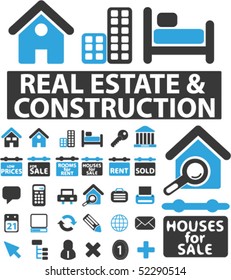 30 real esate & construction signs. vector