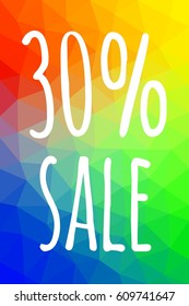30% sale sign, vector