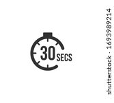 30 seconds Countdown Timer icon set. time interval icons. Stopwatch and time measurement. Stock Vector illustration isolated on white background.