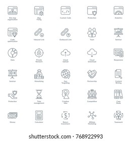 30 SEO and web icons