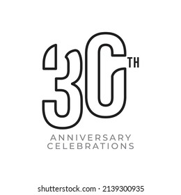 30 Jubiläumsfeier - Design-Illustration für Vektorvorlagen