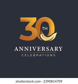 30 Jubiläumsfeier - Design-Illustration für Vektorvorlagen
