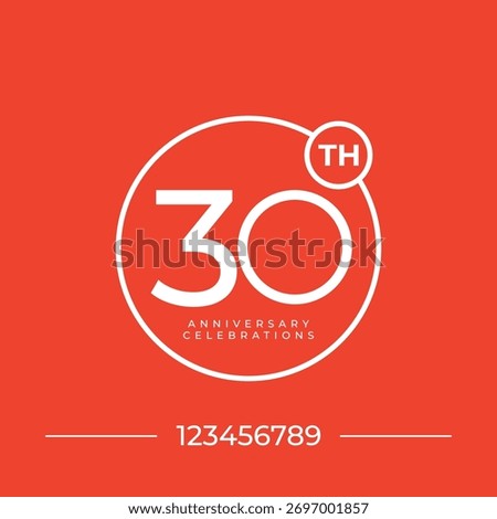 30 Th Anniversary Logo collection gradient Vector Template Illustration