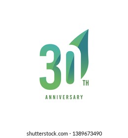 Ilustración de diseño de plantilla de vectores con logotipo del trigésimo aniversario