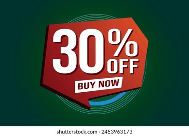 30% thirty percent off buy now poster banner graphic design icon logo sign symbol social media website coupon

