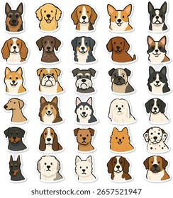 30 Arten von Hundeaufkleber