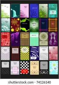 30 various business cards