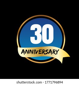 30 year anniversary celebration, vector design for celebrations, invitation cards and greeting cards