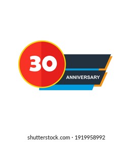 30-jähriges Jubiläum, Vektordesign-Illustration