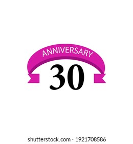 30 year anniversary celebration vector design illustration
