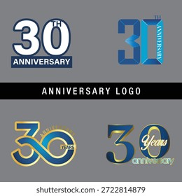 30 year Anniversary Logo set