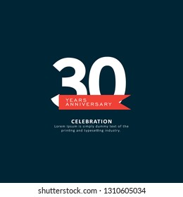 30-jährige Vektorillustration Template Design Illustration.