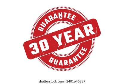 30 Year Guarantee Rubber Stamp