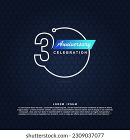 30 Years anniversary celebration 3d vector template design illustration