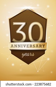 30 Years Anniversary Celebration Design Birthday Card