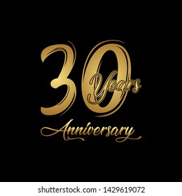 36 Years Anniversary Celebration Anniversary Logo Stock Vector (Royalty ...
