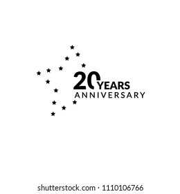 30 years anniversary celebration simple logo