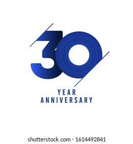 30 Jahre Jubiläum Feier Vektorillustration Vorlage Design Illustration