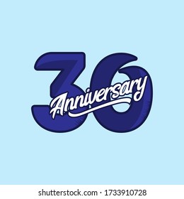 30 Jahre Jubiläumsfeier Vector Template Design Illustration