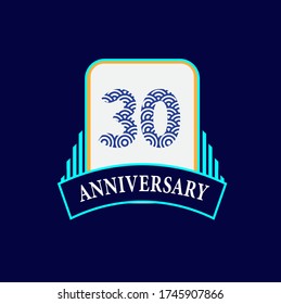 30 Years Anniversary Celebration Vector Template Design Illustration
