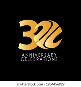 30 Years Anniversary Celebration Vector Template Design Illustration