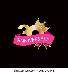 30 Years anniversary celebration vector template design illustration