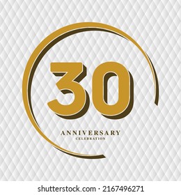 30-jährige Jubiläumsfeier Vektor Template Design Illustration