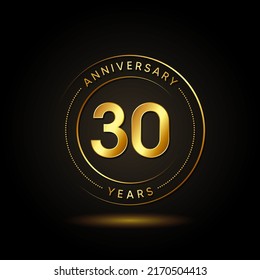 30 Years Anniversary Celebration Vector Template Design Illustration