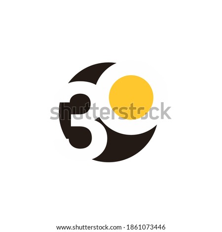 30 Years Anniversary Celebration Vector Template Design Illustration